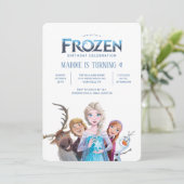 Simple and Modern Frozen Birthday Invitation (Standing Front)
