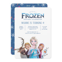Simple and Modern Frozen Birthday Invitation