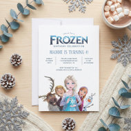 Simple and Modern Frozen Birthday Invitation
