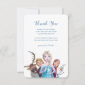 Simple and Modern Frozen Birthday Thank You Invitation (Front)