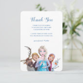 Simple and Modern Frozen Birthday Thank You Invitation (Standing Front)