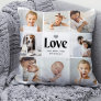 Simple and Modern | Love Photo Collage Throw Pillow