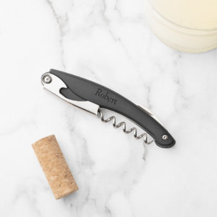 Simple and modern typography  waiter's corkscrew