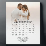 Simple and Modern Wedding Date Plaque<br><div class="desc">This Simple and Modern Wedding Date plaque is the perfect gift for the newlyweds in your life. Display their wedding date and a photo of them in this personalized plaque and they can display this in their home for years to come.</div>