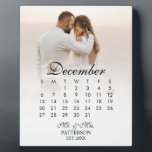 Simple and Modern Wedding Date Plaque<br><div class="desc">This Simple and Modern Wedding Date plaque is the perfect gift for the newlyweds in your life. Display their wedding date and a photo of them in this personalized plaque and they can display this in their home for years to come.</div>