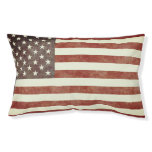 Simple and Patriotic Old American Flag Pet Bed