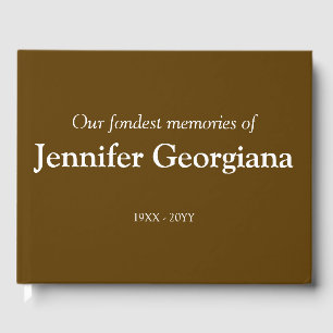 Simple and Personalized Memorial Guestbook