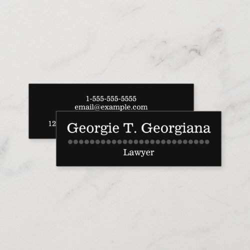 Simple and Plain Lawyer Business Card