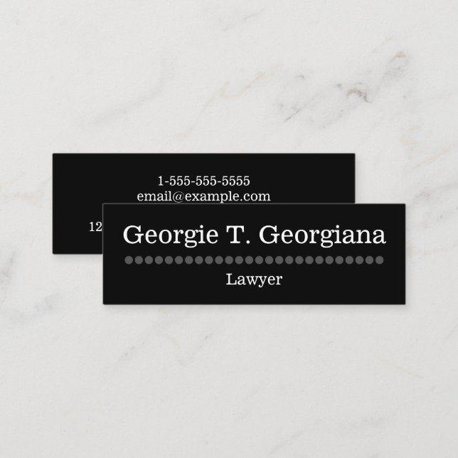 Simple and Plain Lawyer Business Card (Front/Back)