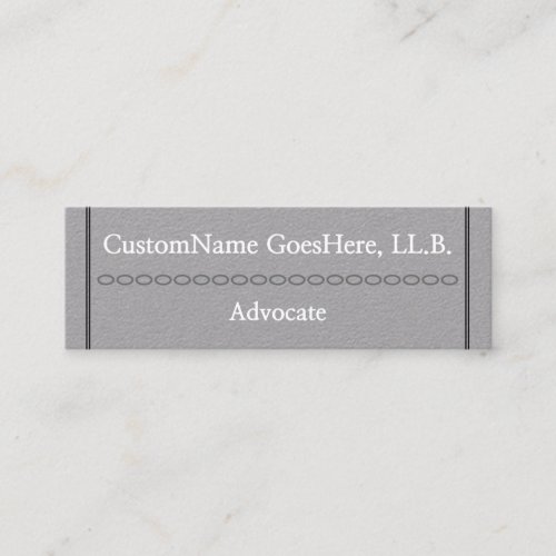 Simple and Professional Advocate Business Card