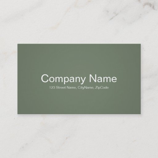 Customizable Simple and Professional Green Business Cards