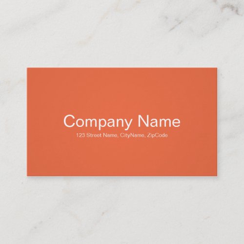 Simple and Professional Orange Business Cards