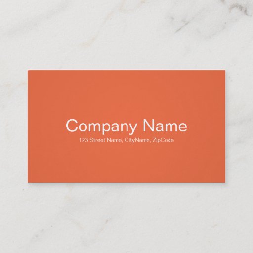 Customizable Simple and Professional Orange Business Cards