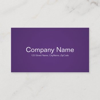Simple And Professional Purple Business Cards by rheasdesigns at Zazzle