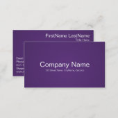 Simple and Professional Purple Business Cards (Front/Back)