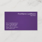 Simple and Professional Purple Business Cards
