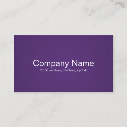 Customizable Simple and Professional Purple Business Cards