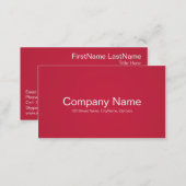 Simple and Professional Red Business Cards (Front/Back)
