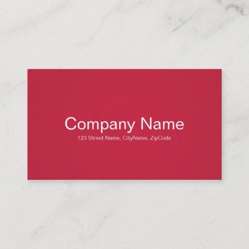 Simple and Professional Red Business Cards