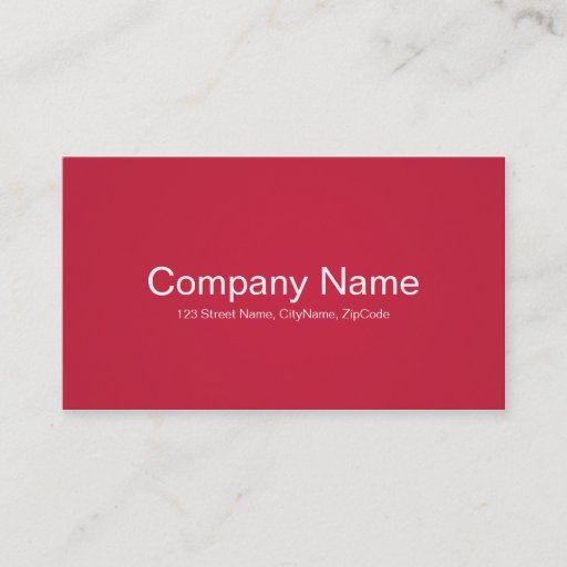 Customizable Simple and Professional Red Business Cards