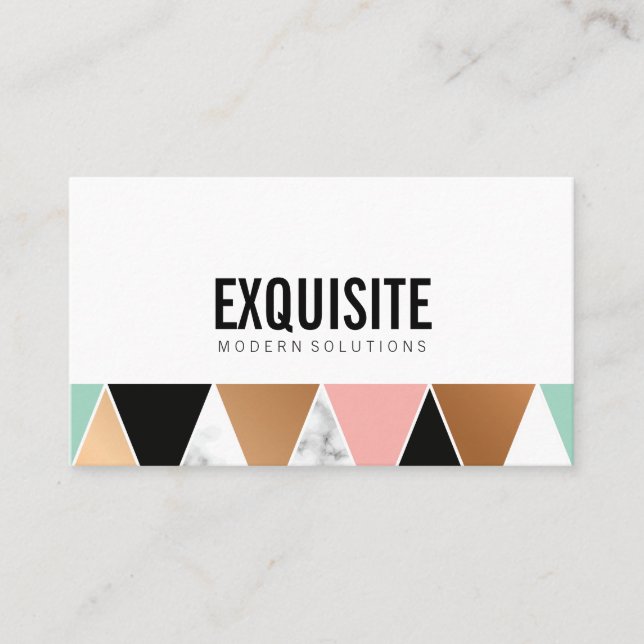 Simple and Professional with Icons Business Card (Front)