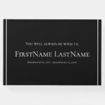[ Thumbnail: Simple and Respectable Funeral Guest Book ]