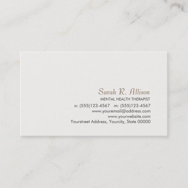 Simple and Sophisticated Business Card (Front)
