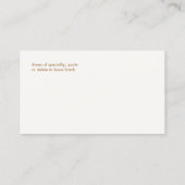 Simple and Sophisticated Business Card (Back)