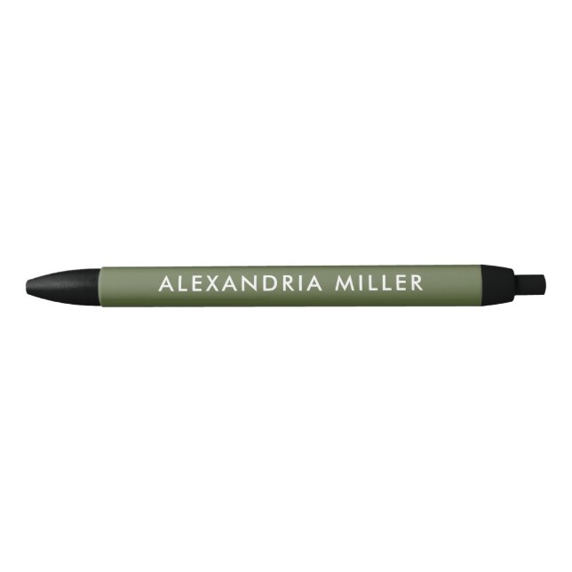 Simple and Stylish Olive Green Pen (Front)