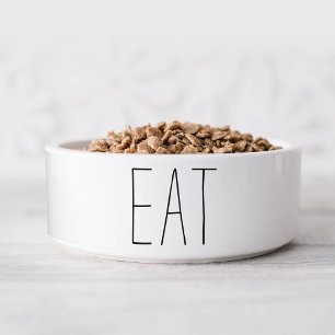 Simple and Sweet Personalized Dog Food Bowl