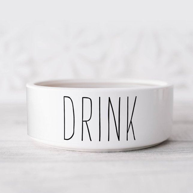 Simple and Sweet Personalized Dog Water Bowl (Creator Uploaded)