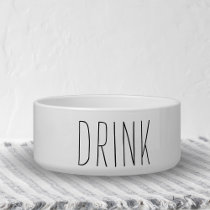 Simple and Sweet Personalized Dog Water Bowl