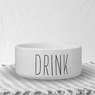 Simple and Sweet Personalized Dog Water Bowl