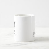 Simple and Sweet Personalized Mr. Monogram Coffee Mug (Center)