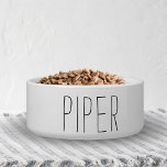 Simple and Sweet Personalized Name Dog Bowl