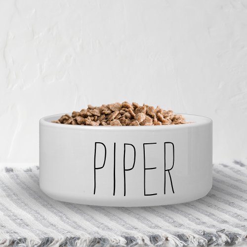 Simple and Sweet Personalized Name Dog Bowl