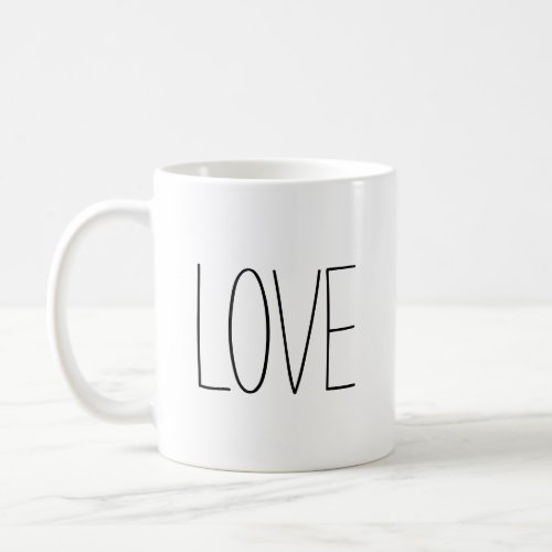Simple and Sweet Personalized Text Love Coffee Mug