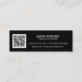 simple and to the point mini business card (Back)