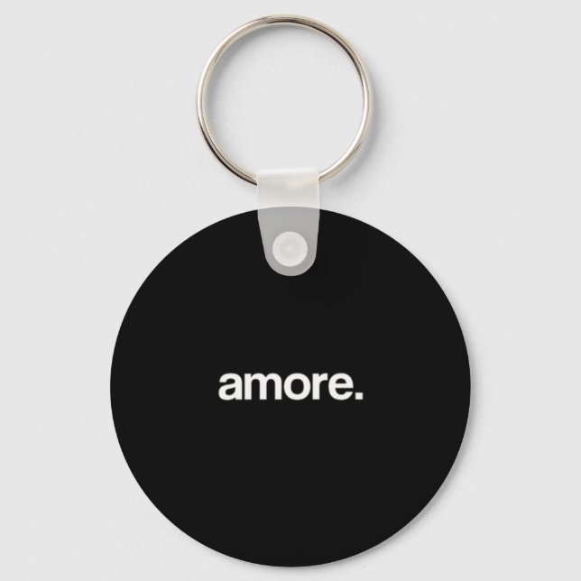 Simple And Unique Amore Valentine's Day Design  Keychain (Front)