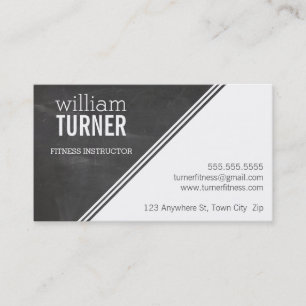 SIMPLE ANGLE modern text minimal trendy chalkboard Business Card