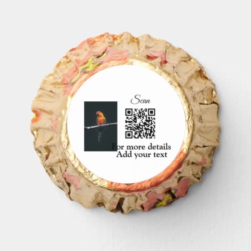 Simple animal name details QR code add text photo  Reeses Peanut Butter Cups