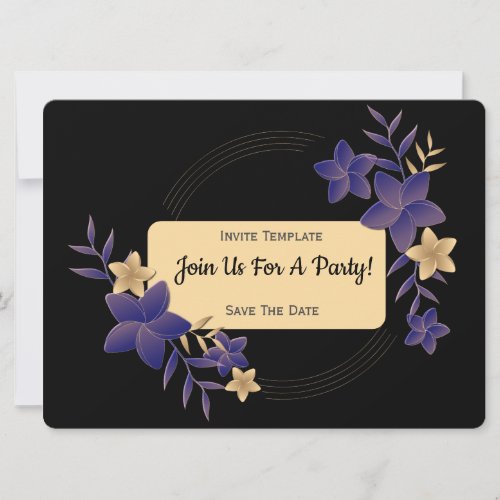 Simple Any Occasion Flowers Party Invitation