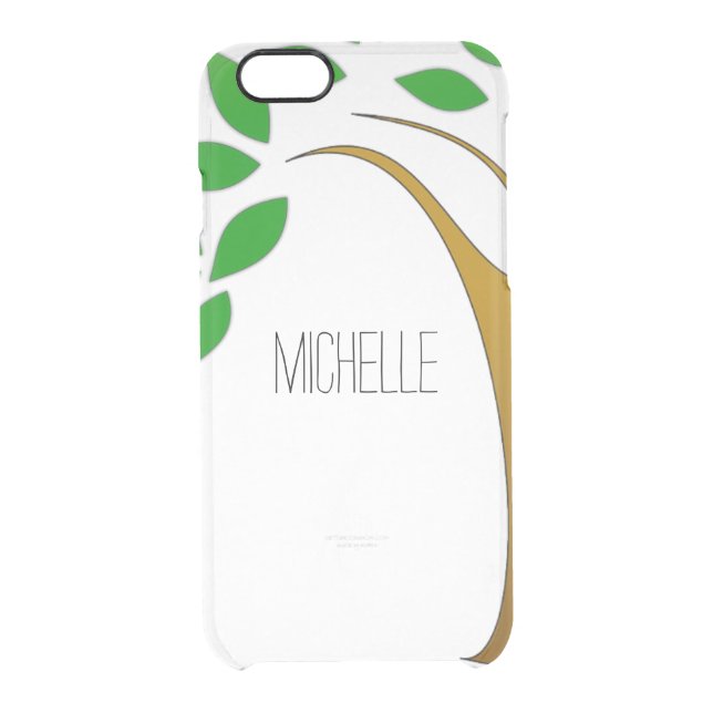 Simple Apple Tree Name Clear Case (Back)
