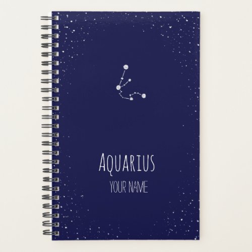 Simple AquariusConstellation Zodiac  Planner