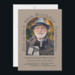 Simple Arch 90th Birthday Party with Photo Invitation<br><div class="desc">This unique 90th Birthday Celebration invitation features a wonderful arch shaped photo template to personalize with your honoree's photo.  The custom text template with text that runs along the outer edge of the photo has lovely modern appeal. Personalize the text template with your party details.</div>