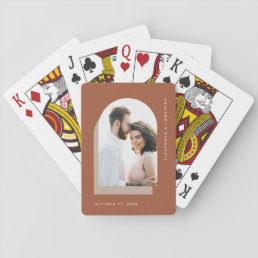 Simple Arch | Modern Terracotta with Photo Playing Cards