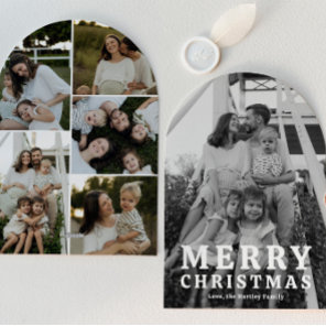 Simple Arch Photo Christmas Cards