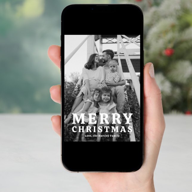 Simple Arch Photo Christmas Cards (Front Digital)