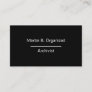 Simple Archivist Professional Design Business Card