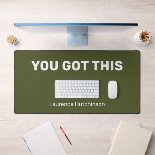 Simple Army Green You Got This Stylish Named Desk Mat